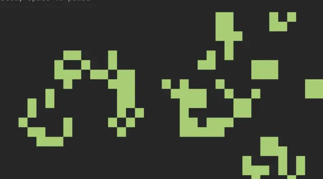 Conway's Game of Life running in a mod pane.